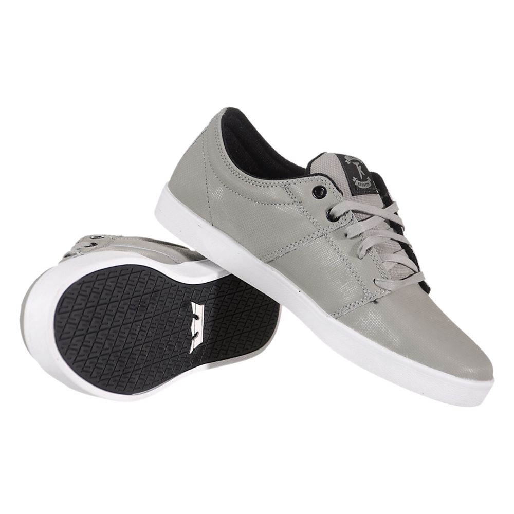 Baskets Basses Supra Stacks Grise Grey Fiberglass Homme | HBB-95221656